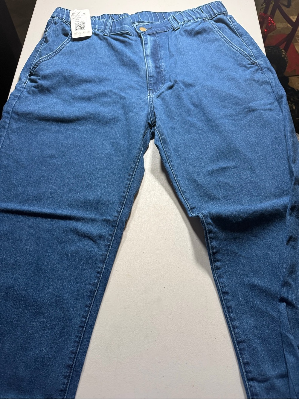 Classic Men's Blue Relaxed Fit Jeans 40W x 32L
